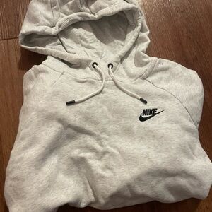 Nike Women's Light Gray Hoodie